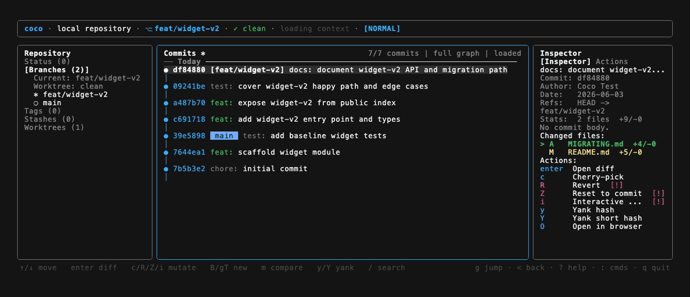 coco ui — Carbonfox theme