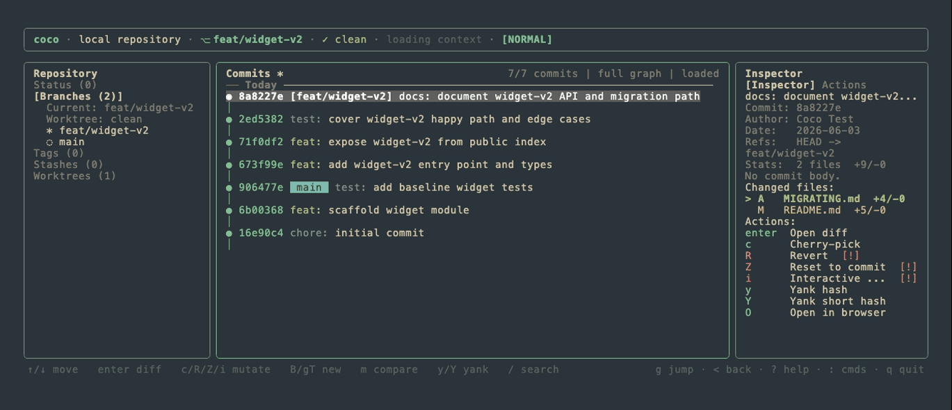 coco ui — Everforest theme