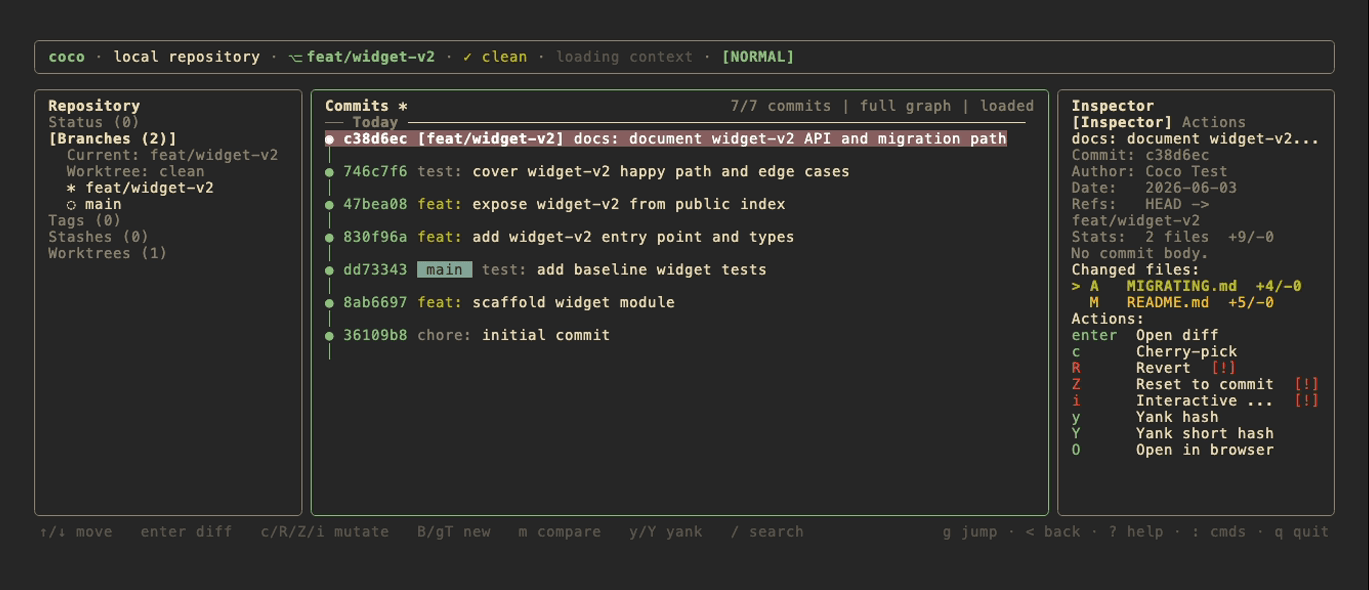 coco ui — Gruvbox theme