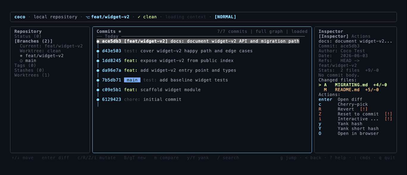 coco ui — Material Ocean theme