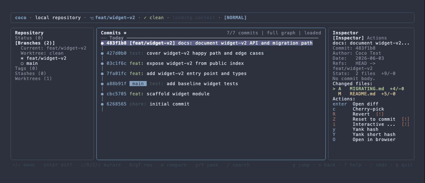 coco ui — Nord theme