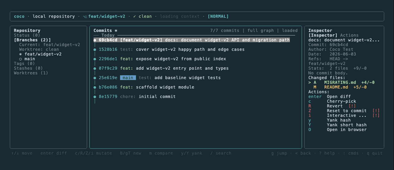 coco ui — Oceanic Next theme