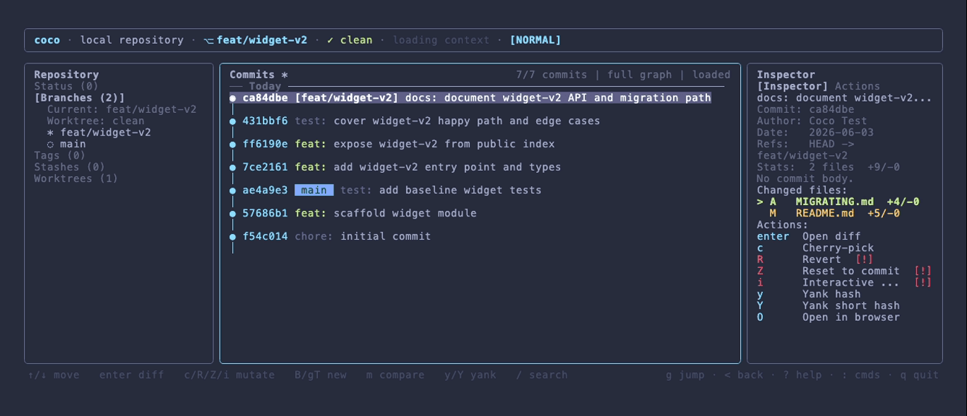 coco ui — Palenight theme