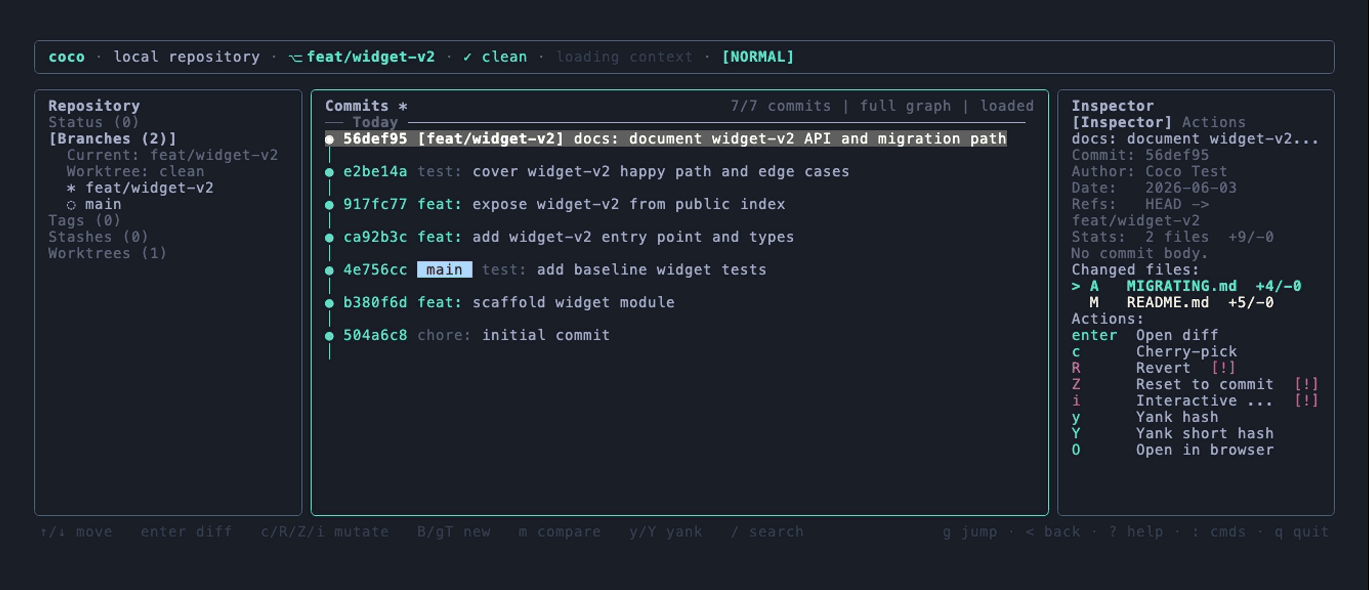 coco ui — Poimandres theme